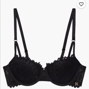 ❌SOLD❌ Savage X Fenty Savage Not Sorry Lightly Lined Black Lace Balconette Bra